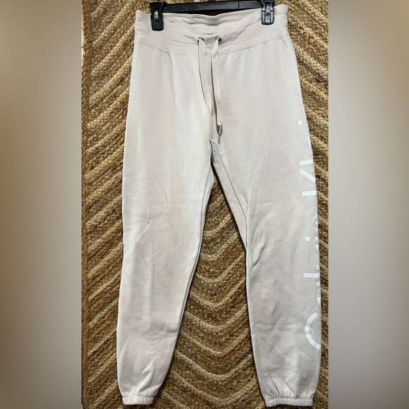 Calvin Klein Performance Women's Cream Jogger Sweatpants with Logo, Size small - Picture 1 of 8